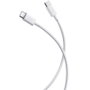 Xiaomi Cable Braided USB-C a USB-C 60W 3A 1m Blanco